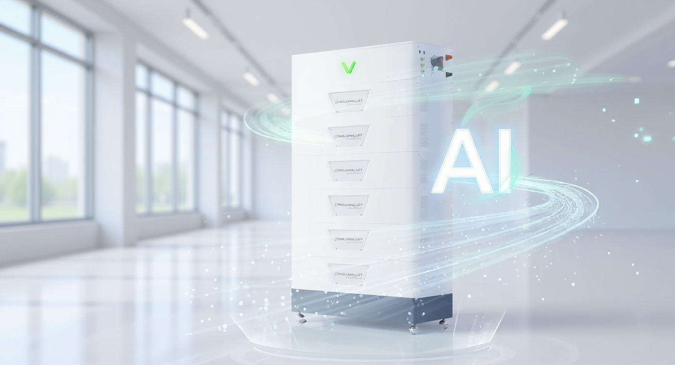 Energy storage cabinet in an engineering showroom