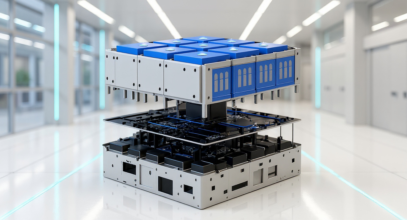 Energy storage cabinet in an engineering showroom