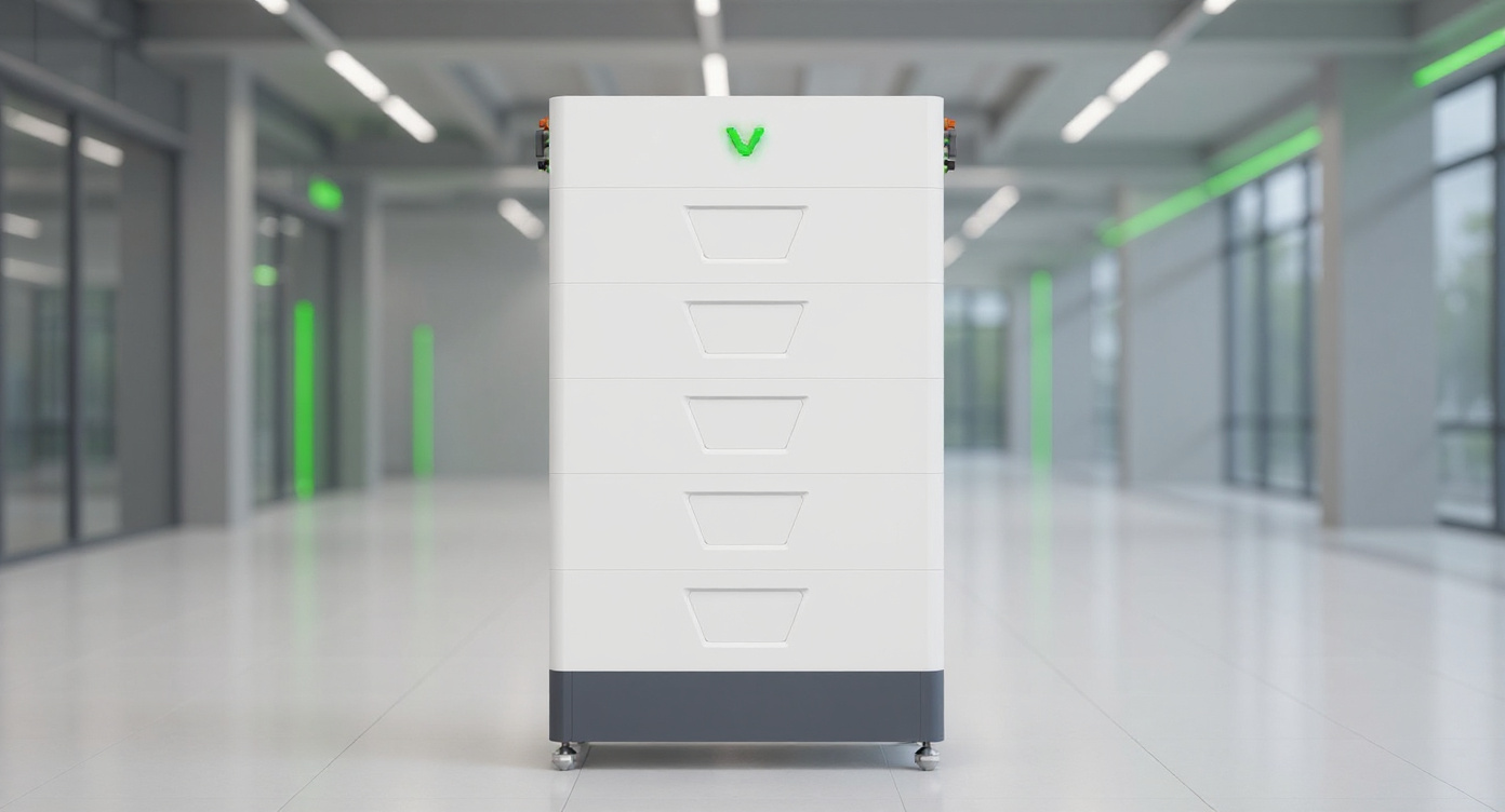 Energy storage cabinet in an engineering showroom