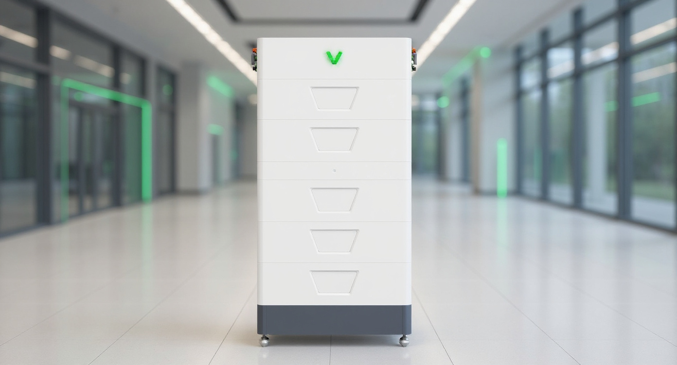 Energy storage cabinet in an engineering showroom