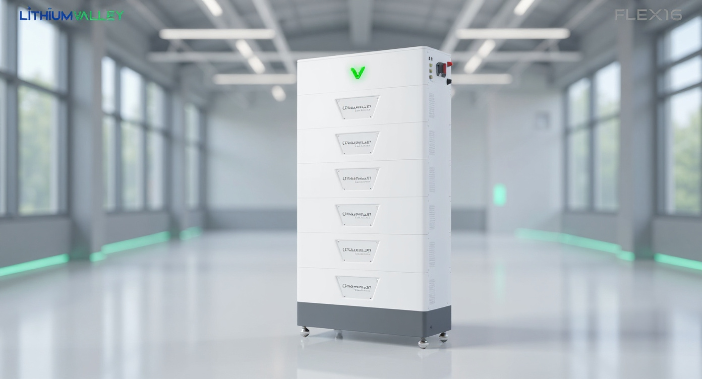 Energy storage cabinet in an engineering showroom