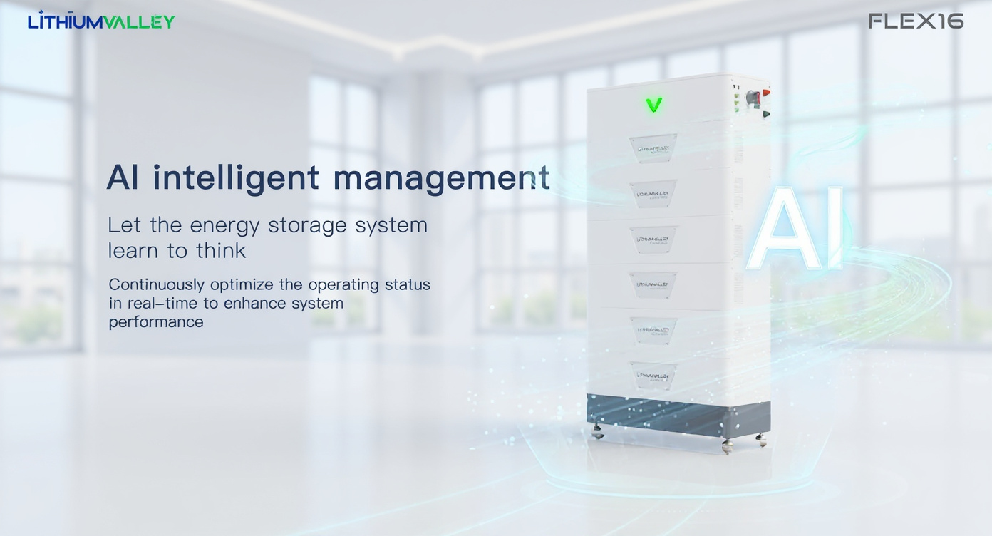 Energy storage cabinet in an engineering showroom